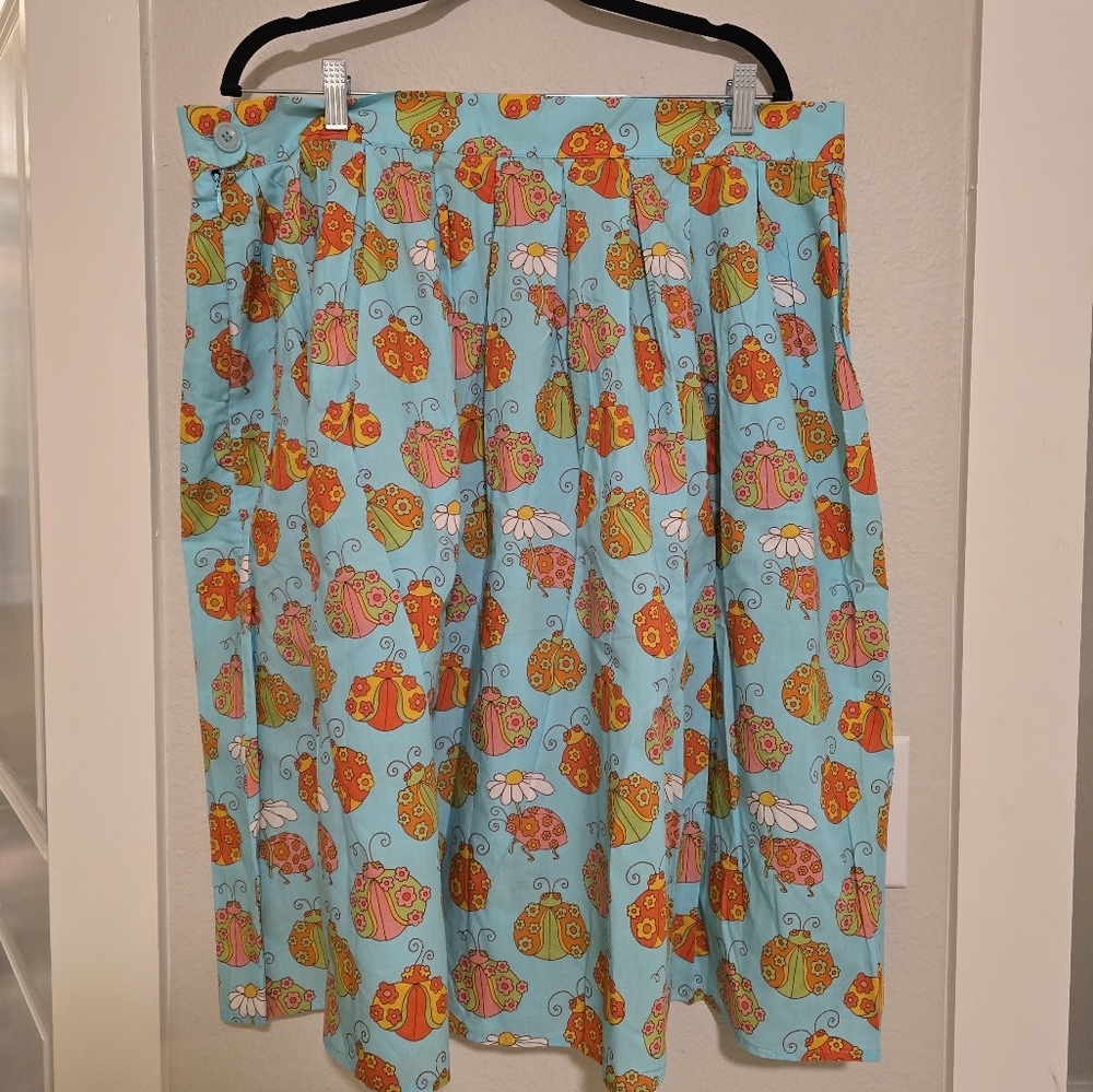 NWT Modcloth × Marisol Muro Ladybug  Skirt Size 18W - Picture 5 of 7
